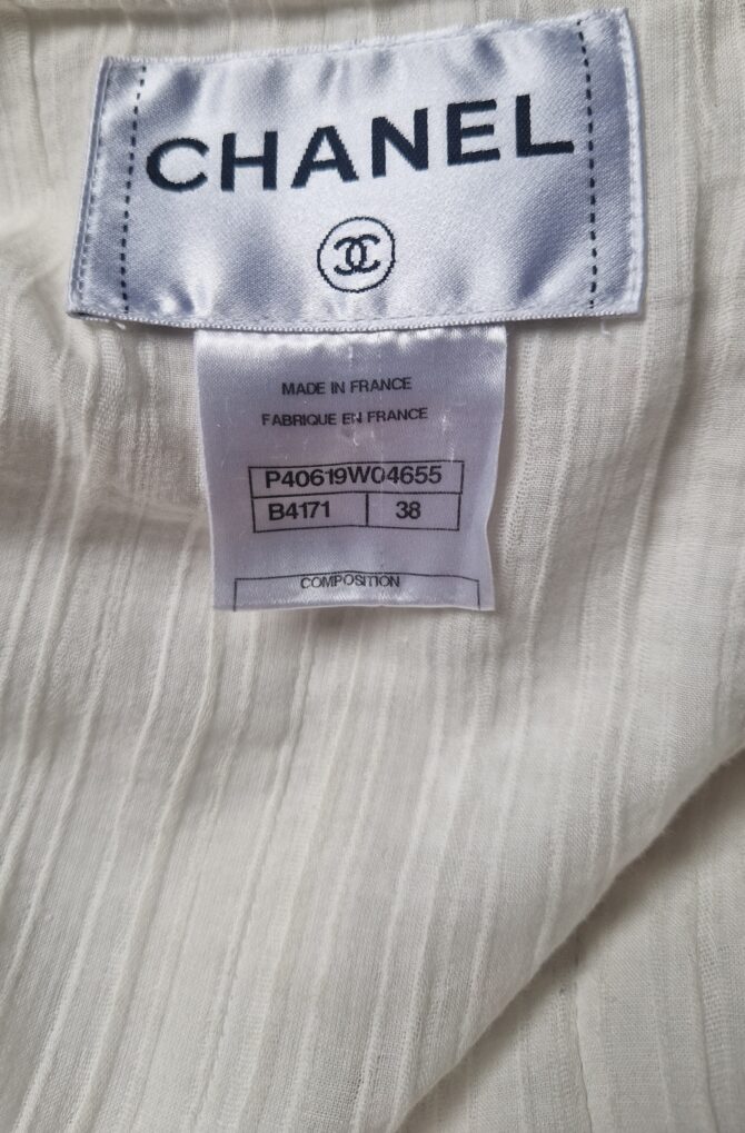 etiquette tailleur chanel collection printemps été 2019 taille 38
