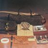 ensemble de bagages guy laroche datant de 1977 , sac, pochette , parapluie