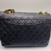 sac chanel timeless jumbo en agneau noir matelassé