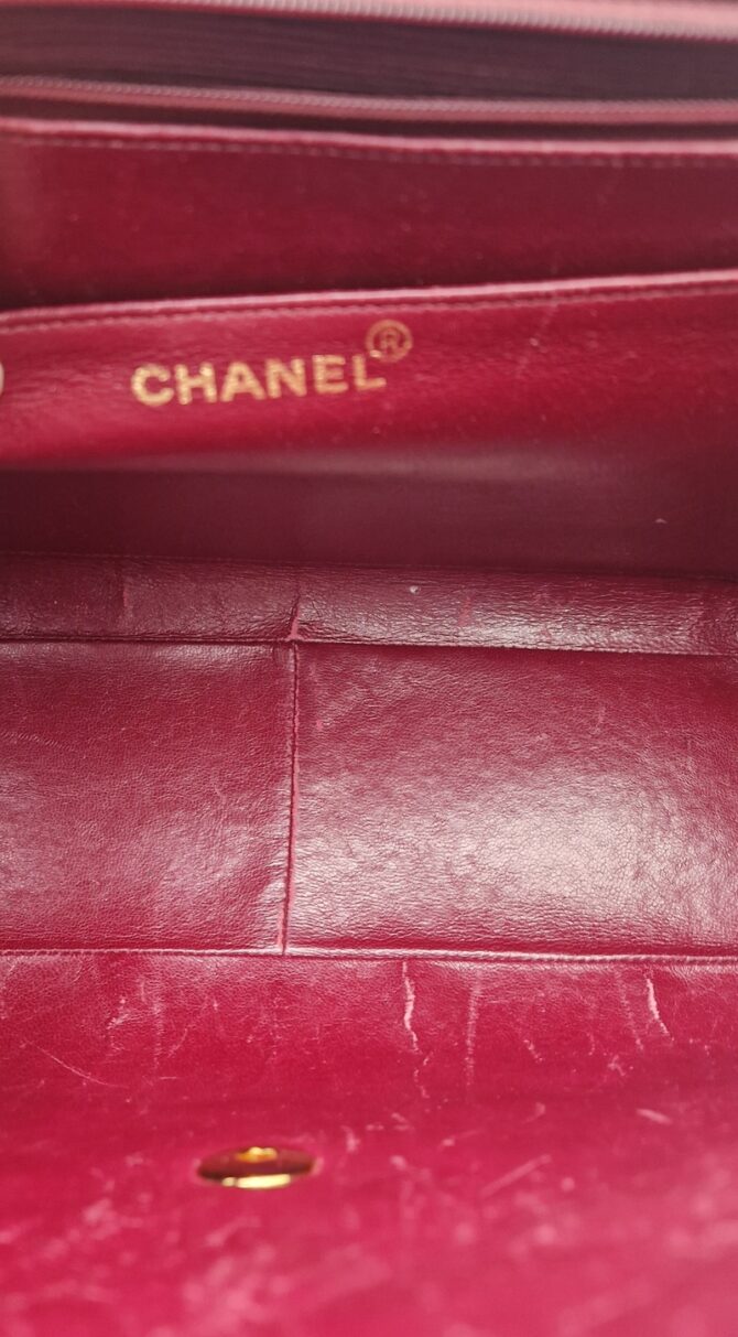 Sac Chanel Vintage Timeless Maxi Jumbo en cuir noir matelassé - 1990 – Image 7