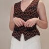 Gilet Chanel en tricot façon tweed