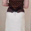 Gilet Chanel en tricot façon tweed -dos
