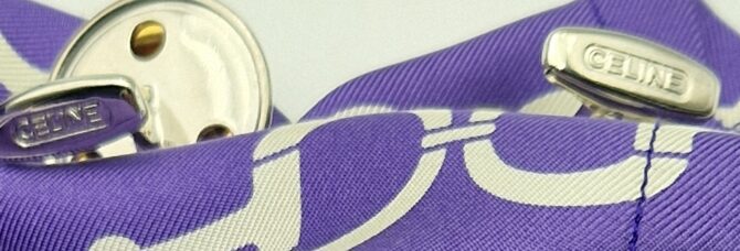 Boutons de manchette Céline Paris – Édition vintage deux tons – Image 5