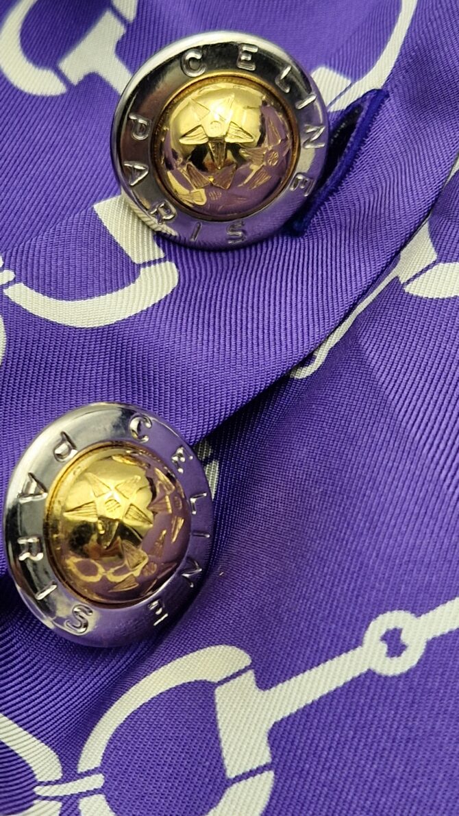 Boutons de manchette Céline Paris – Édition vintage deux tons – Image 6