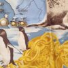 Détail manchots et médaillons dorés Céline – Detail of penguins and Céline golden medallions