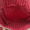 Intérieur rayé rouge du sac Louis Vuitton Antigua Besace PM EN : Red striped lining of Louis Vuitton Antigua Besace PM