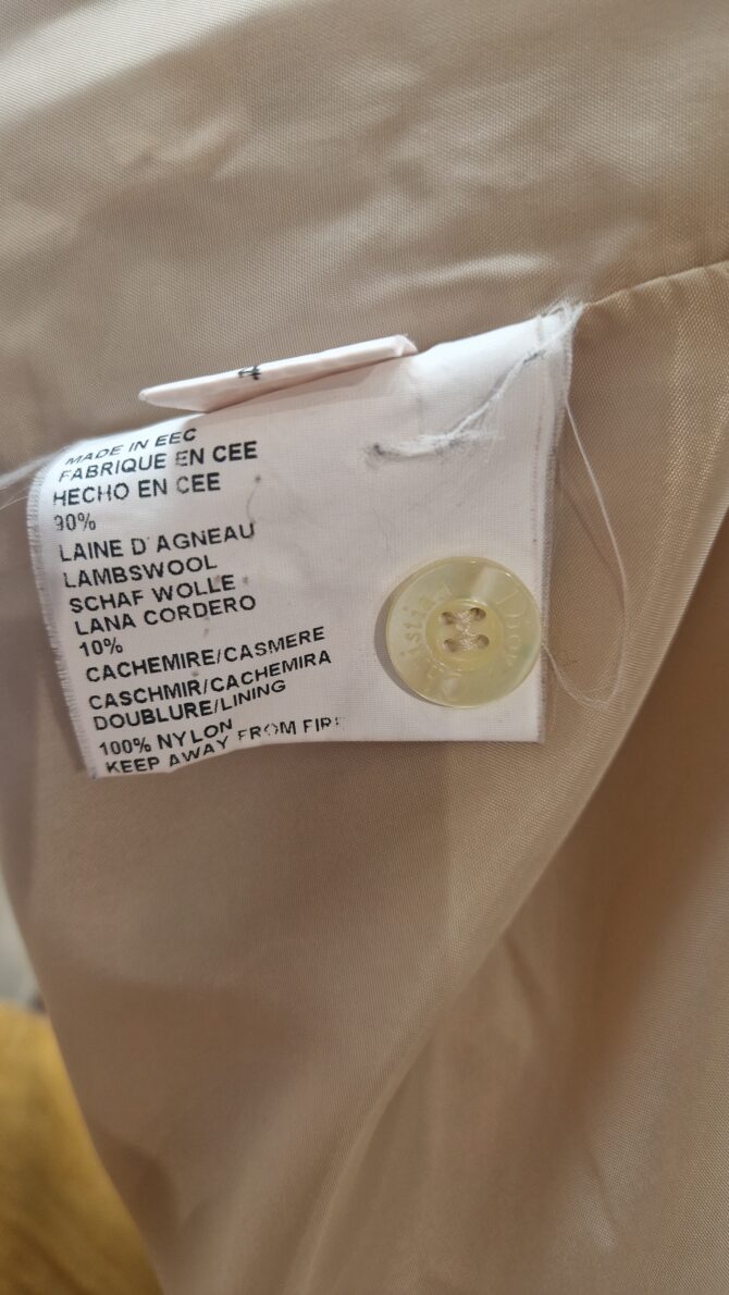 Adorable manteau enfant Christian Dior,  laine d’agneau et cachemire – Image 5