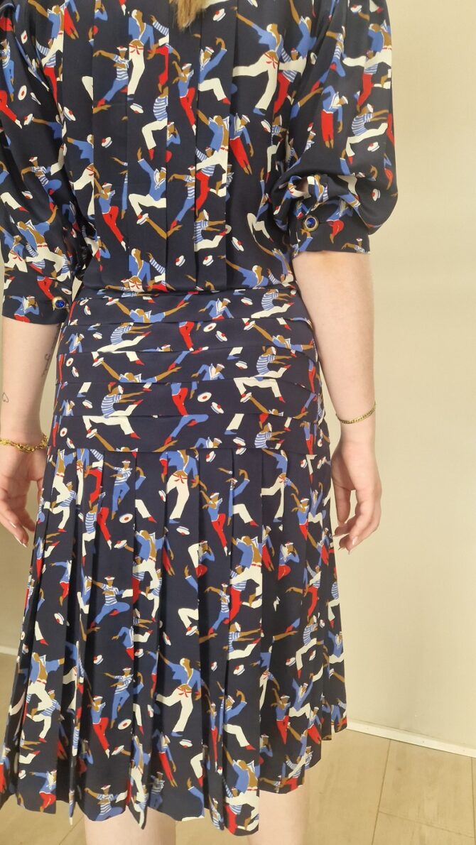 robe yves saint laurent-vintage -1980-marins