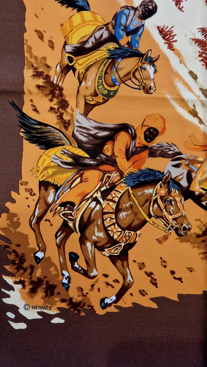 Carré Hermès Africa par Robert Dallet  1997 Livré dans sa boîte – Image 6