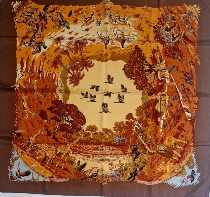 carré hermès africa par robert dallet