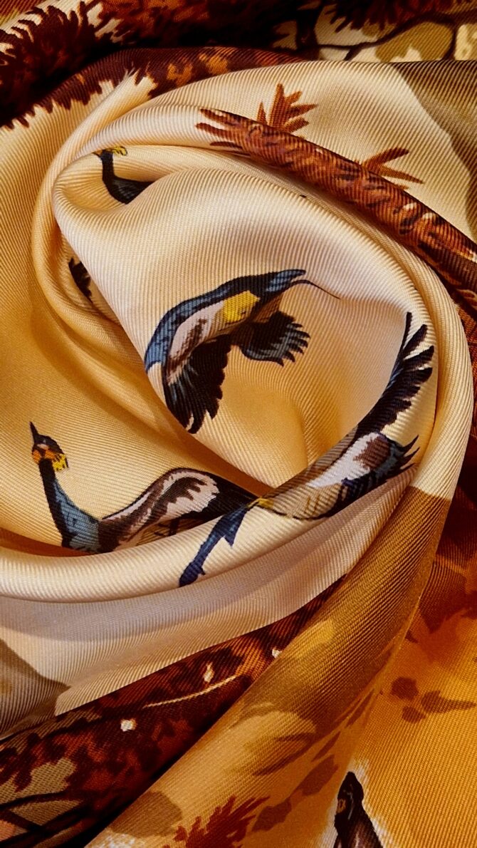 Carré Hermès Africa par Robert Dallet  1997 Livré dans sa boîte – Image 9