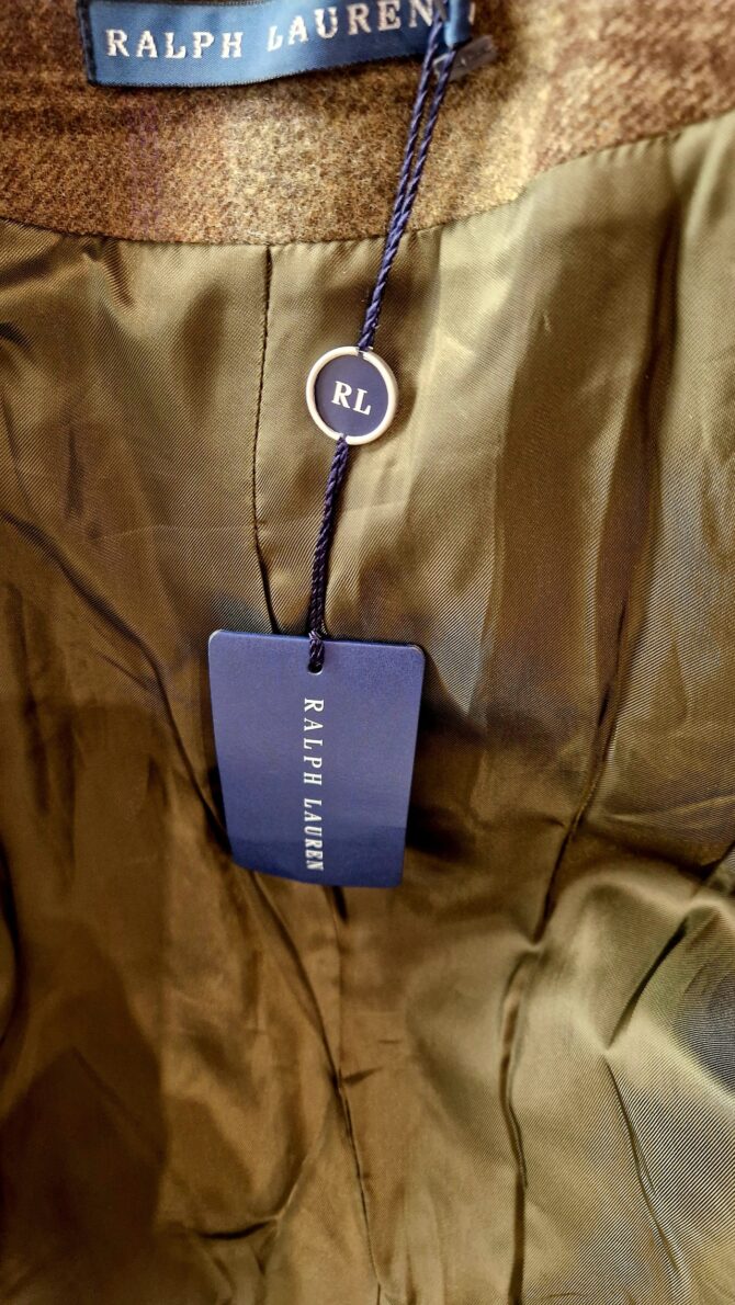 Veste Ralph Lauren en laine à carreaux – Made in Italy – état neuf avec étiquettes – Image 5
