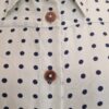 Robe chemise en soie à pois – La Prestic Ouiston Etat neuf, avec étiquettes buste