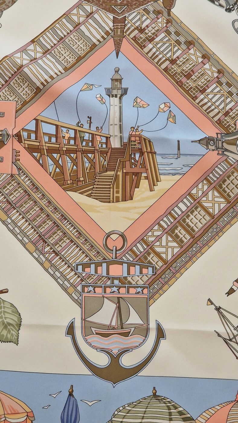 carré hermès charme des plages normandes