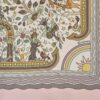 Carré Hermès Les Jardins d’Arménie 2005 par Karen Petrossian en soie rose et multicolore