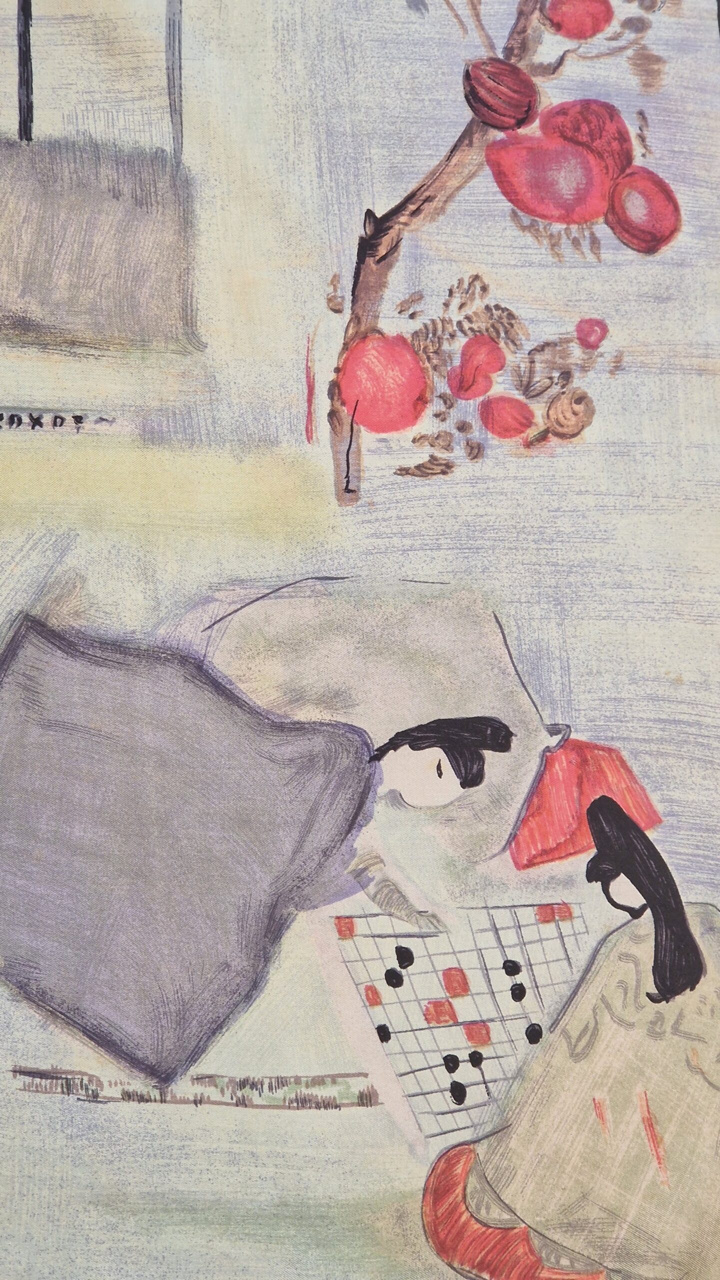 Foulard en soie, scène japonaise , édité par Maggy Rouff Paris – Image 5