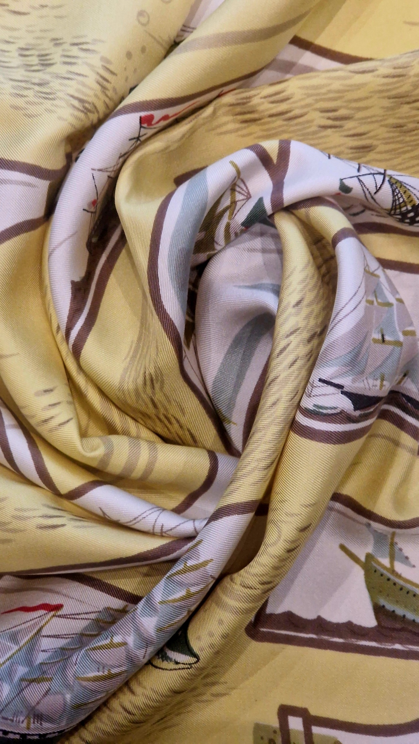 Carré Hermès Bouteilles à la Mer par Pierre Péron Édition de 1959 – Image 5