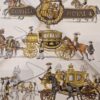 ce carré hermès cortège royal nous propose carrosses et fiers cavaliers