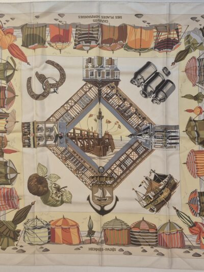 foulard-carre-hermes-le-charme-des-plages-normandes
