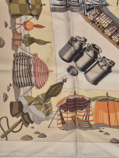 foulard-carre-hermes-le-charme-des-plages-normandes