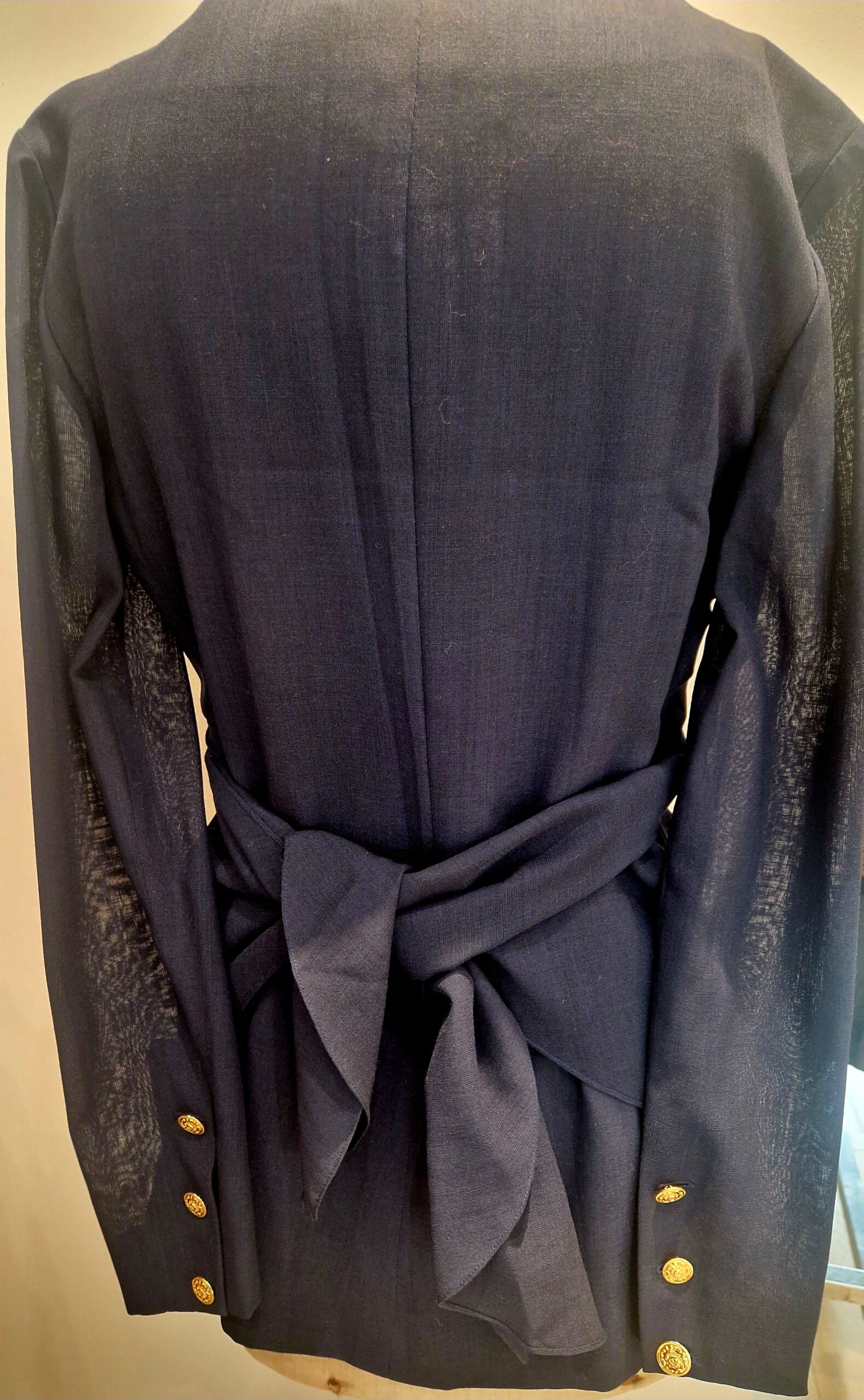 veste chanel bleu vintage