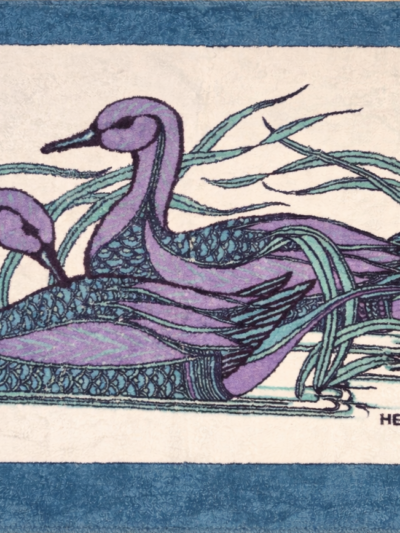 Drap de bain Hermès  motif  Les canards