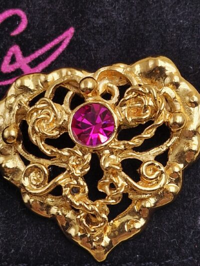 broche coeurchristian lacroix années livrée dans spn pochon