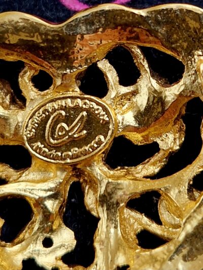 broche coeurchristian lacroix années livrée dans spn pochon signature