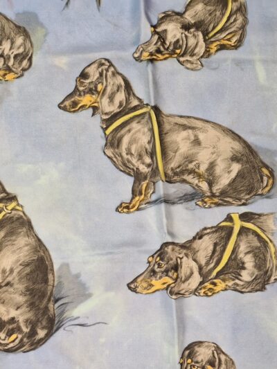 Carre Hermès les bassets par Xavier de Poret